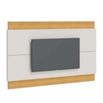 Painel Classic Com Rack Arc 2 Portas - Off White E Nature