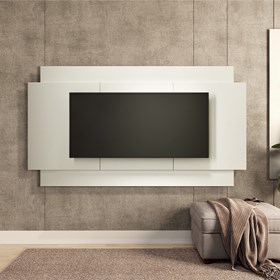Painel de TV Níkaia em Madeira Laminada 220 cm - Off-White