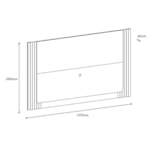Painel Para TV Até 60 Polegadas Piedmont 217cm