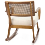 Poltrona Hamburgo De Balanço - Pinhão - 194 Linho Off White
