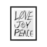 Quadro Decorativo Love & Peace 32x42cm