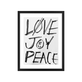 Quadro Decorativo Love & Peace 32x42cm