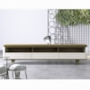 Rack Arc C/ 3 Gavetas 260 cm - Off-white/Nature