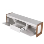 Rack Bristol Para TV Até 75 Polegadas 225cm Off White - Outlet