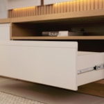 Rack Com Painel Aquila 180cm - Tauari E Off White