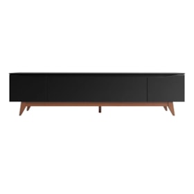 Rack Flynt Para TV Até 75 Polegadas Com 3 Portas 219cm Preto - Outlet