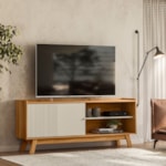 Rack Para TV Aaron 160cm - Nature E Off White