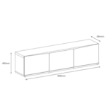 Rack Para TV Até 60 Polegadas Berlim 2 Portas 180cm