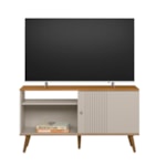 Rack Para TV Brendan 120cm - Nature E Off White