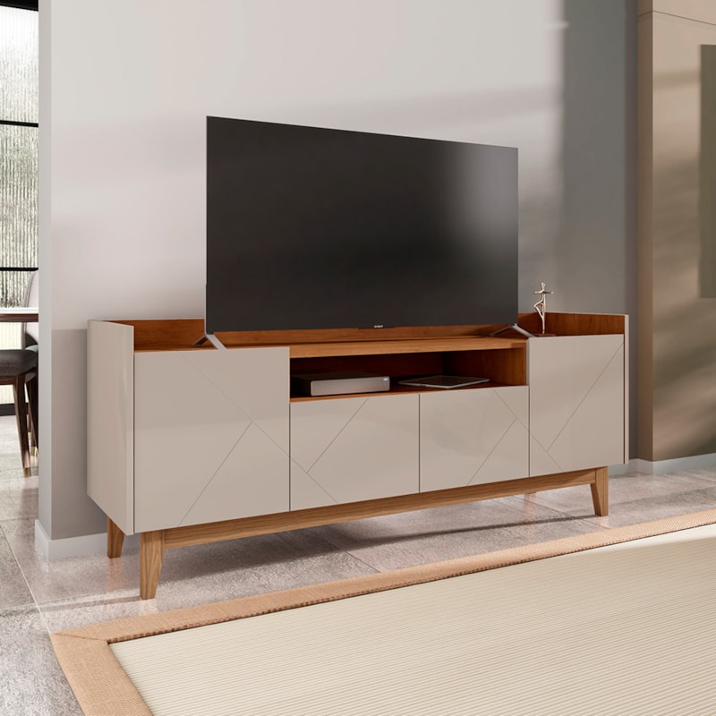 Rack Vitraus 4 Portas Para TV Até 60 Polegadas