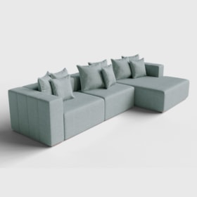 Sofá Com Chaise Buena Vista 4 A 5 Lugares