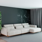 Sofá Com Chaise Qatuna 4 A 5 Lugares