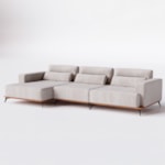 Sofá Com Chaise Qatuna 4 A 5 Lugares