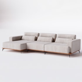 Sofá Com Chaise Qatuna 4 A 5 Lugares
