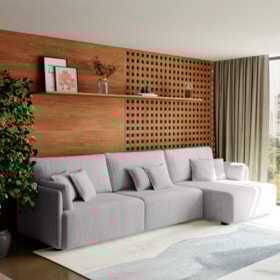 Sofá Com Chaise Tokino Minoru 3 A 5 Lugares