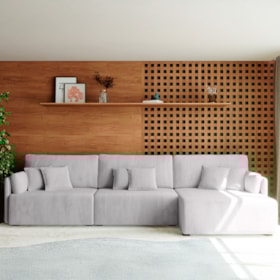 Sofá Com Chaise Tokino Minoru 3 A 5 Lugares