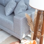 Sofá Com Chaise Venice 4 Lugares 280cm - Linho Cinza