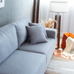 Sofá Com Chaise Venice 4 Lugares 280cm - Linho Cinza