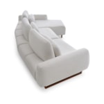 Sofá Curvo Com Chaise Symboli 4 A 5 Lugares
