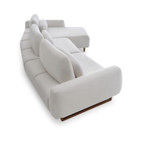Sofá Curvo Com Chaise Symboli 4 A 5 Lugares