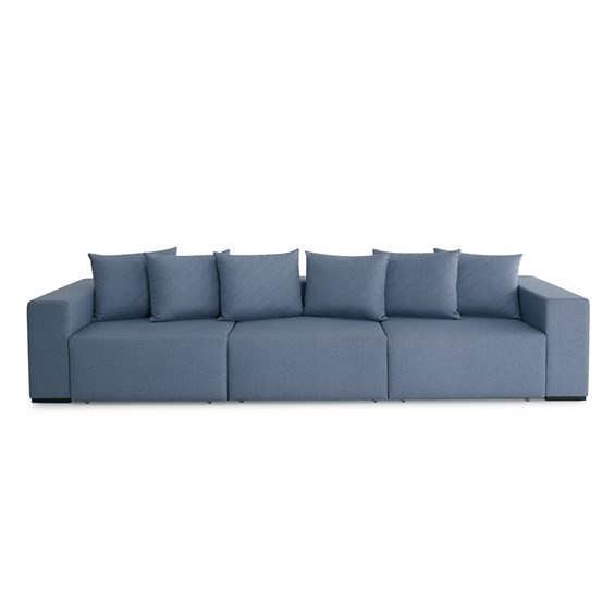 Sofá Luella C/ 2 Assentos Azul 294 cm