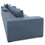 Sofá Luella C/ 3 Assentos Azul 324 cm