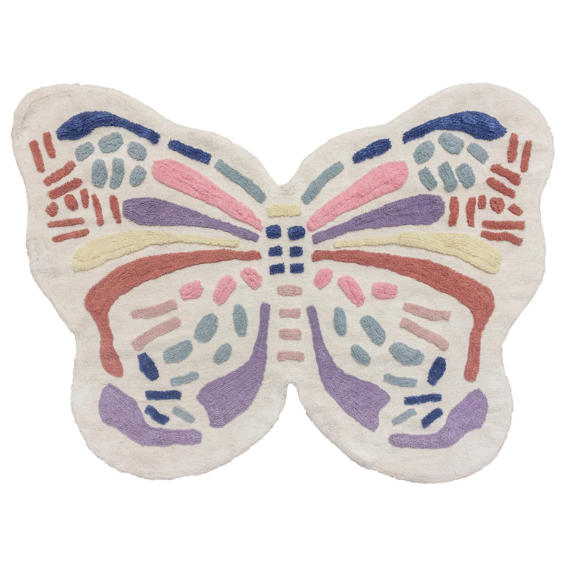 Tapete Infantil De Algodão Butterfly