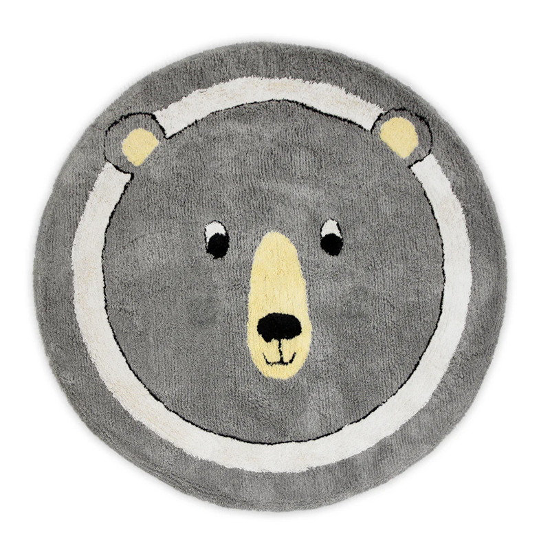 Tapete Infantil De Algodão Grizzly Bear