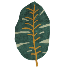Tapete Infantil De Algodão Leaf