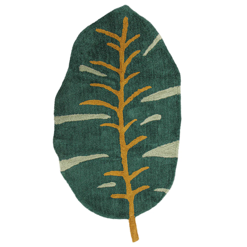 Tapete Infantil De Algodão Leaf