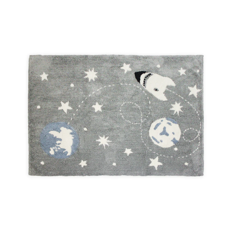 Tapete Infantil De Algodão Space Journey