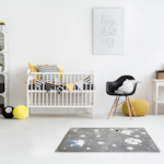 Tapete Infantil De Algodão Space Journey