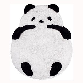 Tapete Odo C/ Formato de Panda em Algodão