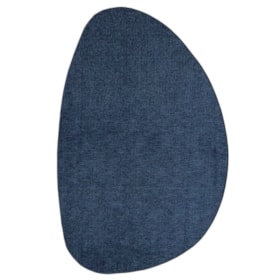 Tapete Orgânico Soleige Lens Tufting Azul Navy