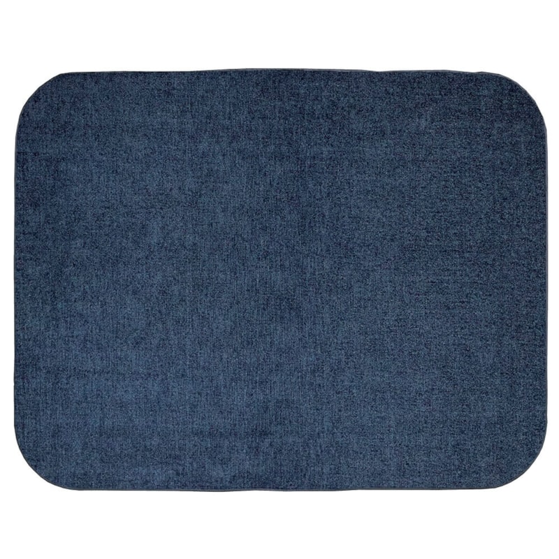 Tapete Retangular Soleige Roundish Tufting Azul Navy